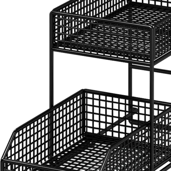 kf-Sa2a7974bc99c4234bb5a07f3a6f4899fq 2 Tier under Sink Organizers Storage Pull Out Cabinet Organizer Storage Shelf Organizer Storage Rack for Bathroom Countertop